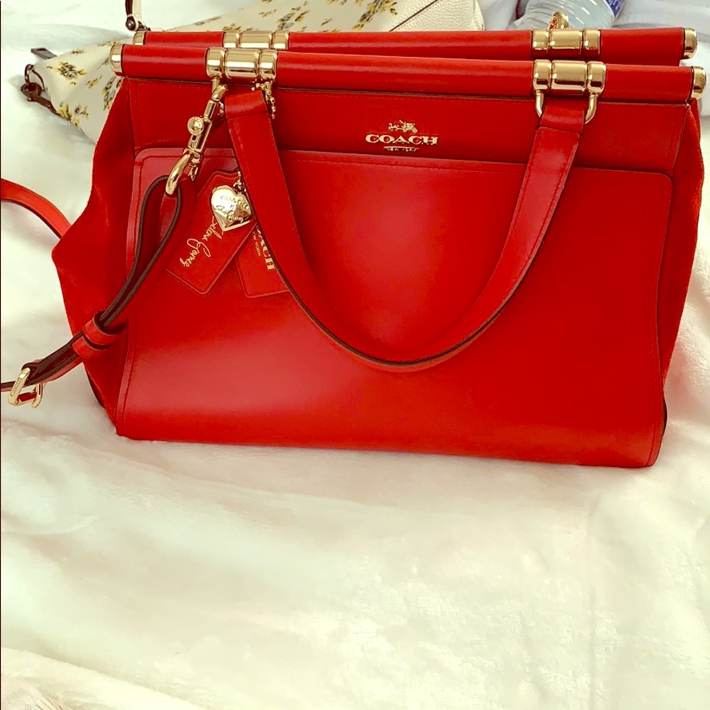 COACH- Selena Gomez Grace Purse Red